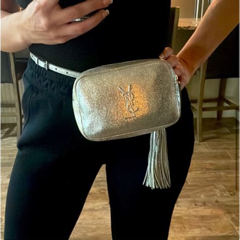 ysl belt womens silver|YSL fanny pack for women.